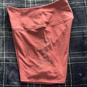 Pink Victoria secret bedazzled biker shorts